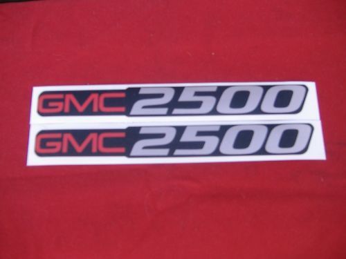 2 AUTOCOLLANTS GMC 2500 GMC 1500 TAILLE BADGE AUTOCOLLANTS AUTOCOLLANTS