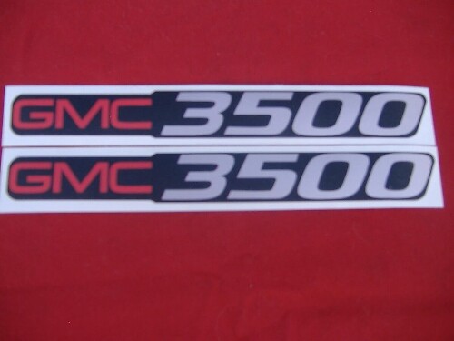 Kit de décalcomanies en vinyle pour badge GMC 3500 pour GMC Sierra