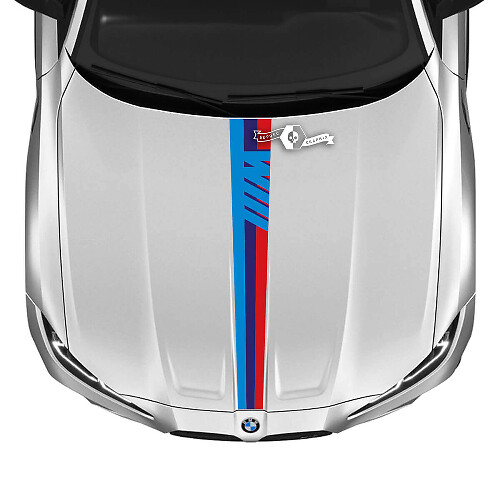 Autocollant Vinyle Triple Capot M Performance pour BMW M4 M3 G80 G82 G83 2021+