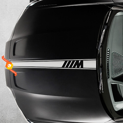 2021+ BMW M4 M3 G80 G82 G83 M Logo Hood M Color Center Cut Vinyl Decal Autocollant
