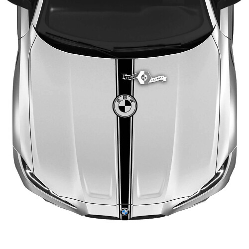 Bande Adhésive de Capot Centrale en Vinyle pour BMW M3 M4 G80 G82 G83 2021+