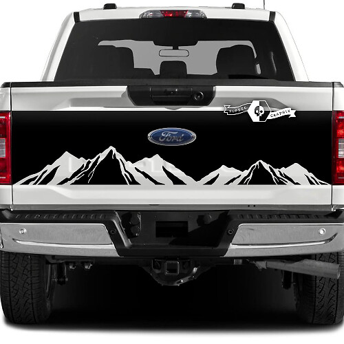 Ford F-150 XLT Hayon Splash Mud Graphics Autocollants latéraux
