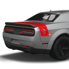 Autocollants Vinyle Bande Arrière Style Demon pour Coffre Dodge Challenger_3