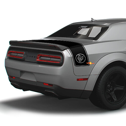 Autocollants en vinyle bande arrière style Wildcat pour coffre Dodge Challenger