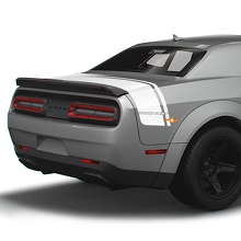 Autocollants vinyle à bandes doubles personnalisés pour coffre arrière de Dodge Challenger_2