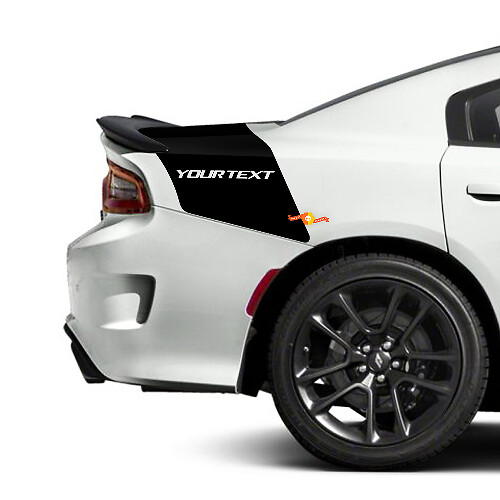 Décalcomanies en vinyle bandes arrière personnalisées pour coffre Dodge Charger