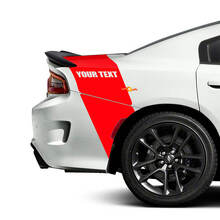 Autocollants en vinyle à rayures arrière personnalisés pour Dodge Charger_2