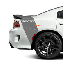 Autocollants en vinyle à rayures arrière personnalisés pour Dodge Charger_3