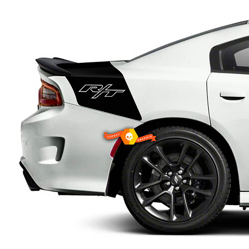 Autocollants en vinyle style R/T pour coffre de Dodge Charger