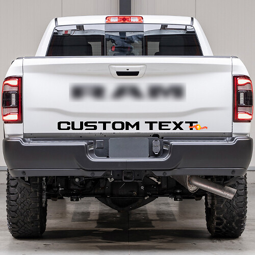 Autocollant Vinyle Lettrage Personnalisé pour Hayon Dodge Ram Power Wagon
