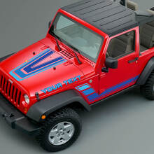 Kit de décalcomanies vinyles vintage rayures capot et côtés pour Jeep Renegade CJ5 CJ7_2