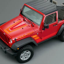 Kit de décalcomanies vinyles vintage rayures capot et côtés pour Jeep Renegade CJ5 CJ7_3