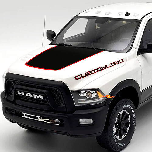 Jeu de décalcomanies vinyles personnalisées et noircie pour capot pour Dodge Ram 2500 Power Wagon