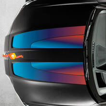 Autocollant en vinyle bandes dégradées style M-Color pour capot BMW M3 M4 G80 G82 G83 2021+_2