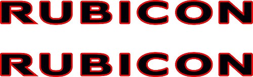 2 Autocollant en vinyle JEEP Rubicon Wrangler CJ TJ YJ JK XJ