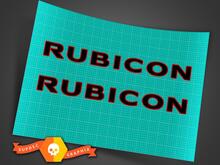 2 Autocollant en vinyle JEEP Rubicon Wrangler CJ TJ YJ JK XJ 2