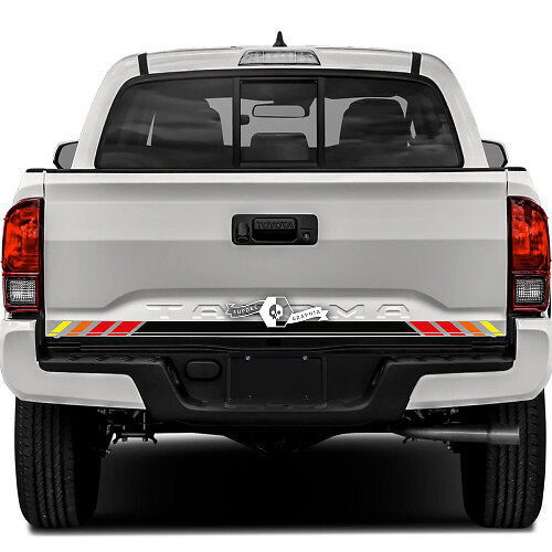 Autocollant en vinyle bande de hayon Sunset Old School pour Toyota Tacoma