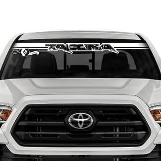 Toyota Tacoma SR5 Pare-brise Logo Ligne Détruit Vinyle Autocollant graphique

