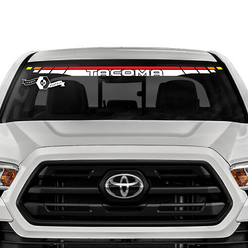 Toyota Tacoma SR5 Pare-brise Ligne SunSet Couleurs Vinyle Autocollant graphique

