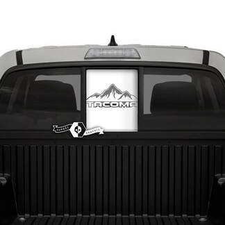 Toyota Tacoma SR5 Pick-up Truck Fenêtre arrière Montagnes Shadow Vinyl Decals Autocollant graphique
