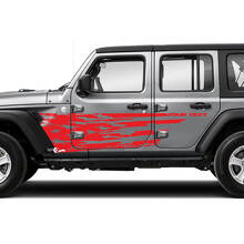 Autocollant vinyle latéral à éclaboussures du drapeau US usé pour Jeep Wrangler Unlimited JK_3