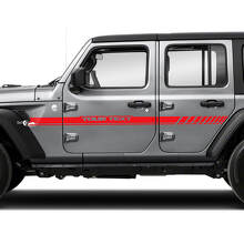Autocollant Vinyle Bandes Latérales Portes Aile Personnalisé pour Jeep Wrangler Unlimited 3