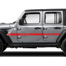 Paire Jeep Wrangler Carte topographique illimitée Topo Accent Line Portes Fender Side Stripe Vinyl Sticker Decal
 3
