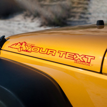 Autocollant en vinyle Travel Style pour capot Jeep Rubicon Wrangler Sahara_3