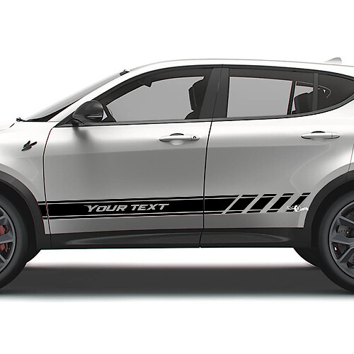 Kit de décalcomanies vinyle bandes latérales de course personnalisées pour Dodge Hornet