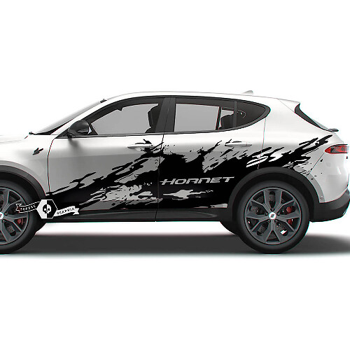 Paire Dodge Hornet Portes Bandes Latérales Splash Wrap Vinyle Autocollants Autocollants
