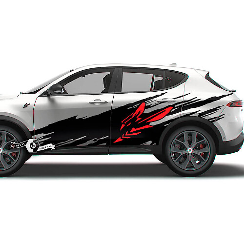 Paire Dodge Hornet Portes Côté Splash Wrap Vinyle Autocollants Autocollants 2 Couleurs
