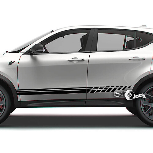 Paire Dodge Hornet portes bandes latérales panneau à bascule Fender Hornet Logo vinyle autocollants autocollants
