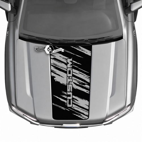 CUSTOM Vertical Torn Hood Panel Capot Autocollant vinyle pour Ford Ranger