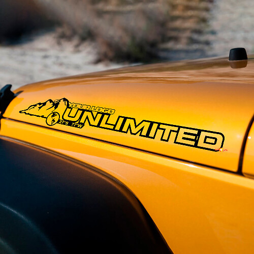 Autocollant Vinyle Capot Illimité Rubicon Sahara Wrangler
