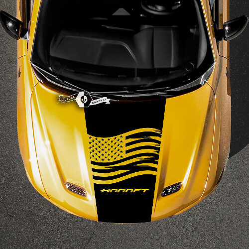 Autocollant de décalcomanies en vinyle pour capot Dodge Hornet Stripes Wrap Trim
