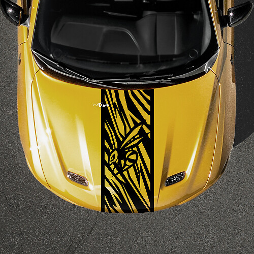Décalque en vinyle bande capot logo Hornet pour Dodge Hornet