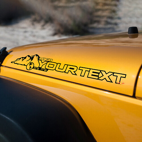 Autocollant en vinyle capot style montagne Rubicon Sahara Wrangler