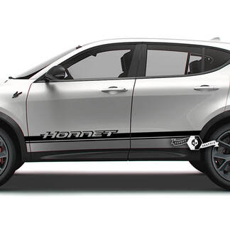 Paire Dodge Hornet Portes latérales Racing Stripes Garniture Ombres Vinyle Autocollants Autocollants
