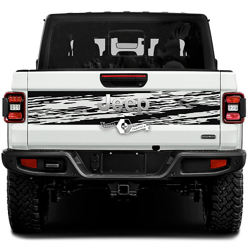 Jeep Gladiator Wrap boue autocollants décalcomanies vinyle graphiques hayon lit vinyle autocollants décalcomanies
