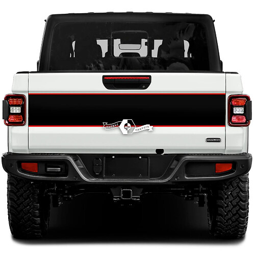 Jeep Gladiator Wrap Autocollants Décalcomanies Vinyle Graphique Hayon Lit Garniture Vinyle Autocollants Décalcomanies 2 Couleurs
