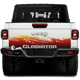 Jeep Gladiator Wrap Mud Decals Vinyl Graphics Hayon Lit Vinyle Décalcomanies Dégradé 3 Couleurs
