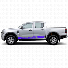 Autocollants en vinyle bandes style montagne personnalisées pour panneaux bas de caisse Musclecar Ranger_2