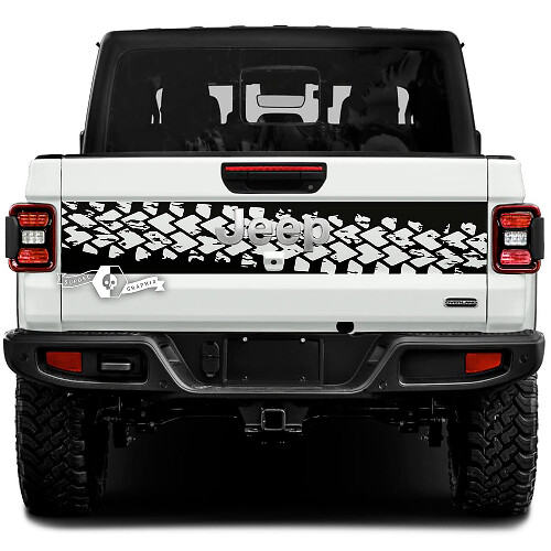 Jeep Gladiator Wrap boue pneu piste autocollants décalcomanies vinyle graphiques hayon lit vinyle autocollants décalcomanies
