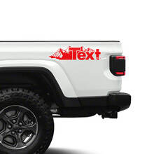 Autocollants vinyle latéraux style montagne personnalisés pour Jeep Gladiator_3