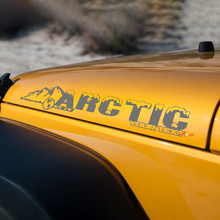 Autocollant en vinyle Arctic Hood pour Jeep Wrangler Rubicon Sahara_2