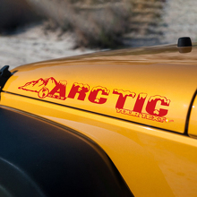 Autocollant en vinyle Arctic Hood pour Jeep Wrangler Rubicon Sahara_3