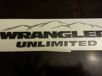 Jeep Mountain Wrangler Unlimited CJ TJ YJ JK XJ Sticker autocollant toutes les couleurs #4