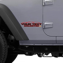 Autocollant latéral style montagnes pour Jeep Wrangler Unlimited 2