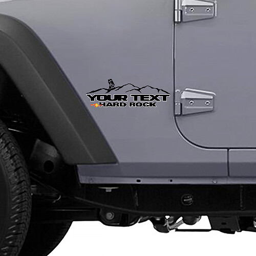 Autocollant vinyle latéral style montagnes R2-D2 pour Jeep Wrangler Unlimited