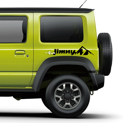Suzuki JIMNY Mountains Graphiques latéraux Autocollants de portes Autocollant logo
